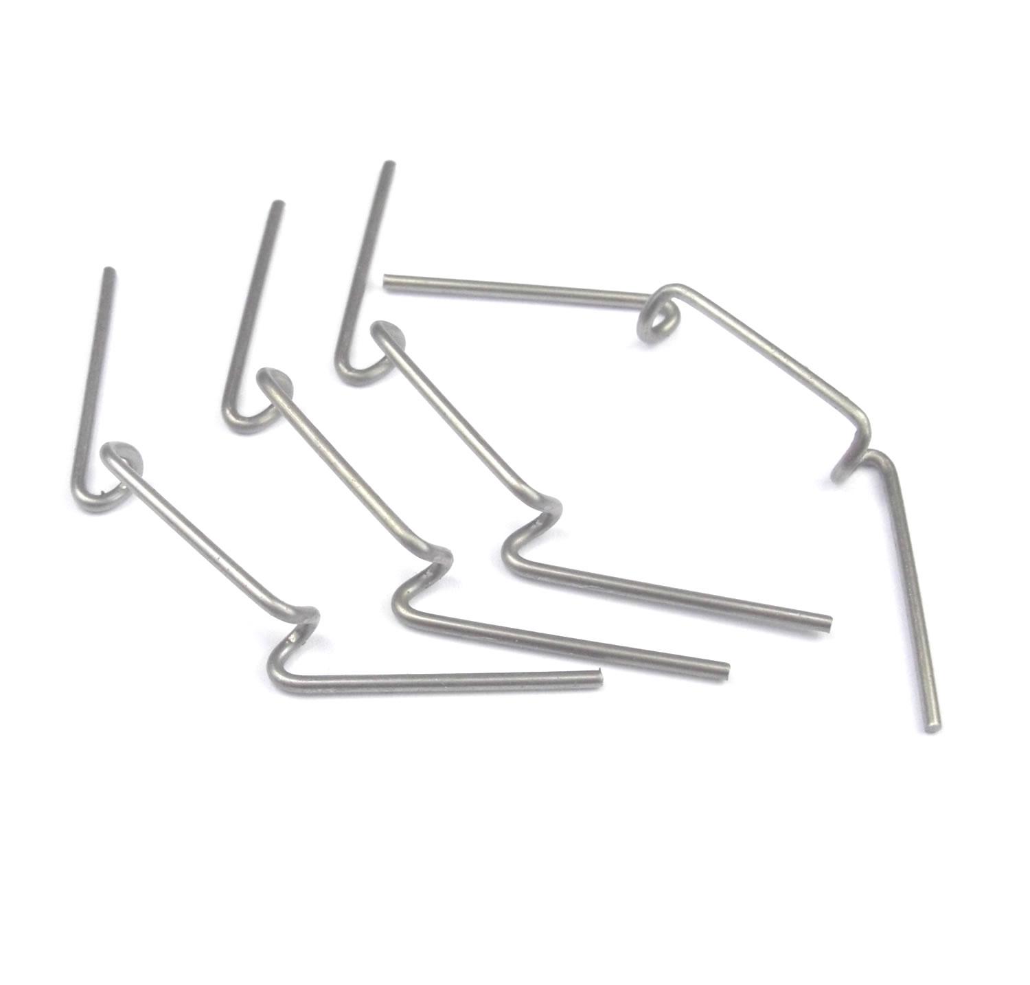 25 x Stainless steel 'w' glazing clips