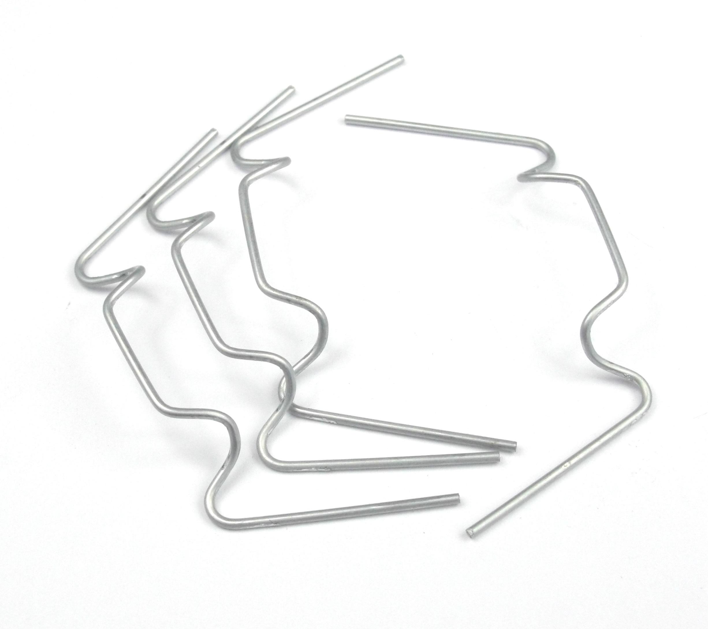 25 x galvanised wire glazing clips