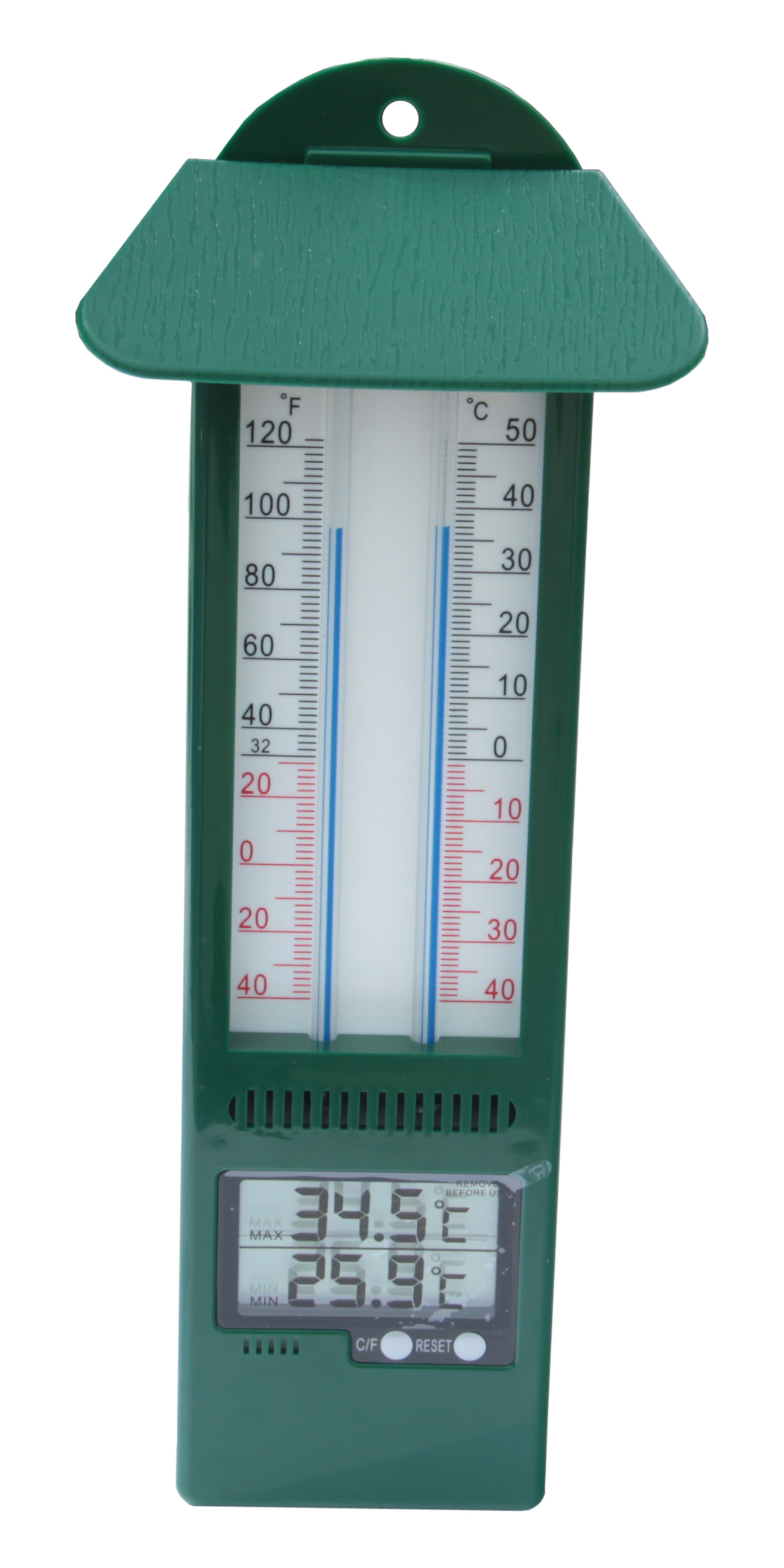 Digital Max/Min thermometer green