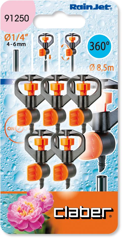 360°Adjustable Micro-Sprinkler - 91250 Pack of 5