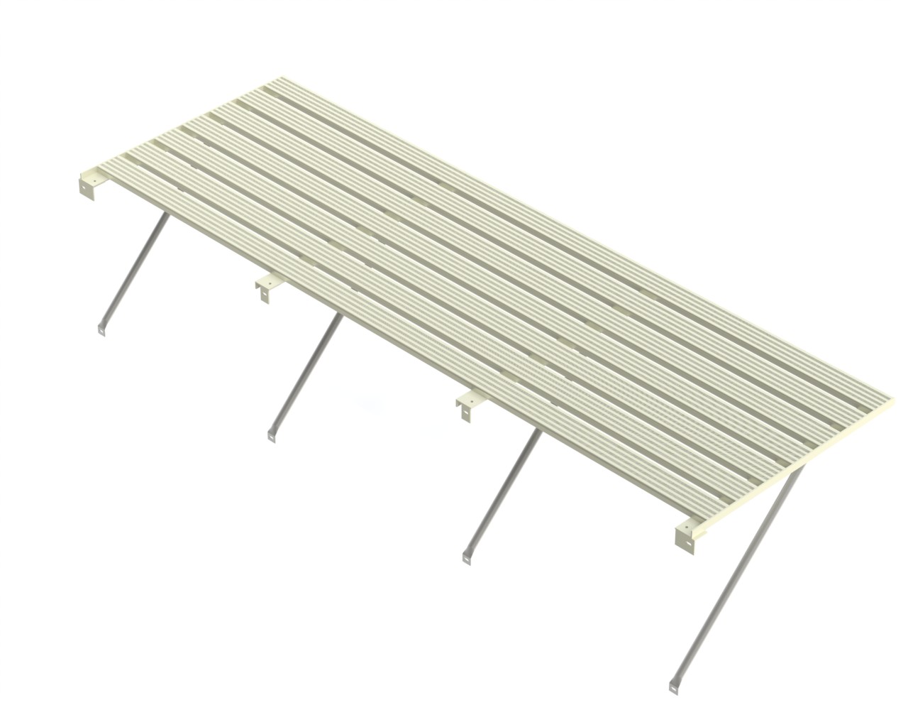 Slatted staging 18" x 6ft Ivory