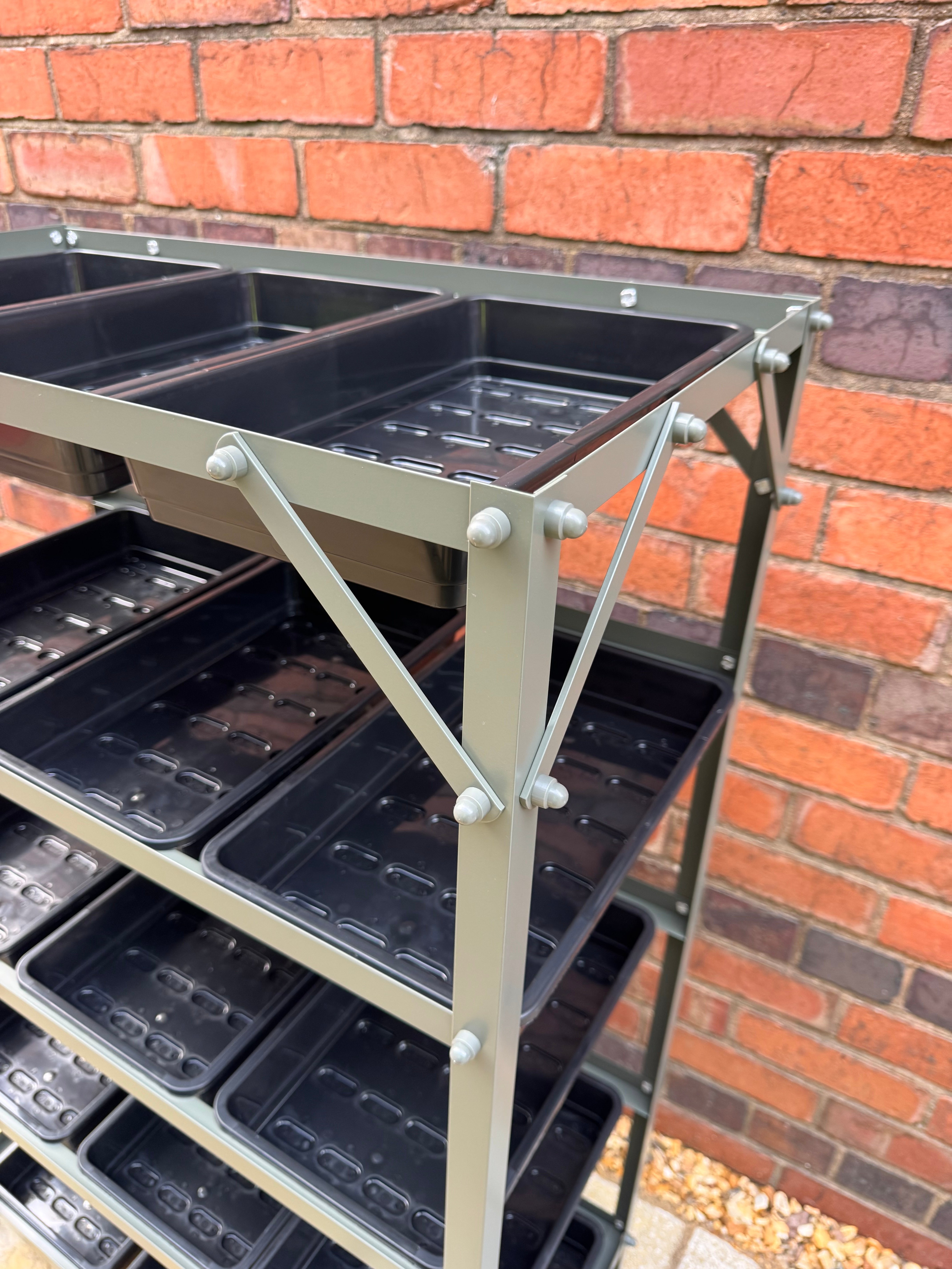 20 Tray Seed Rack Old Cottage Green