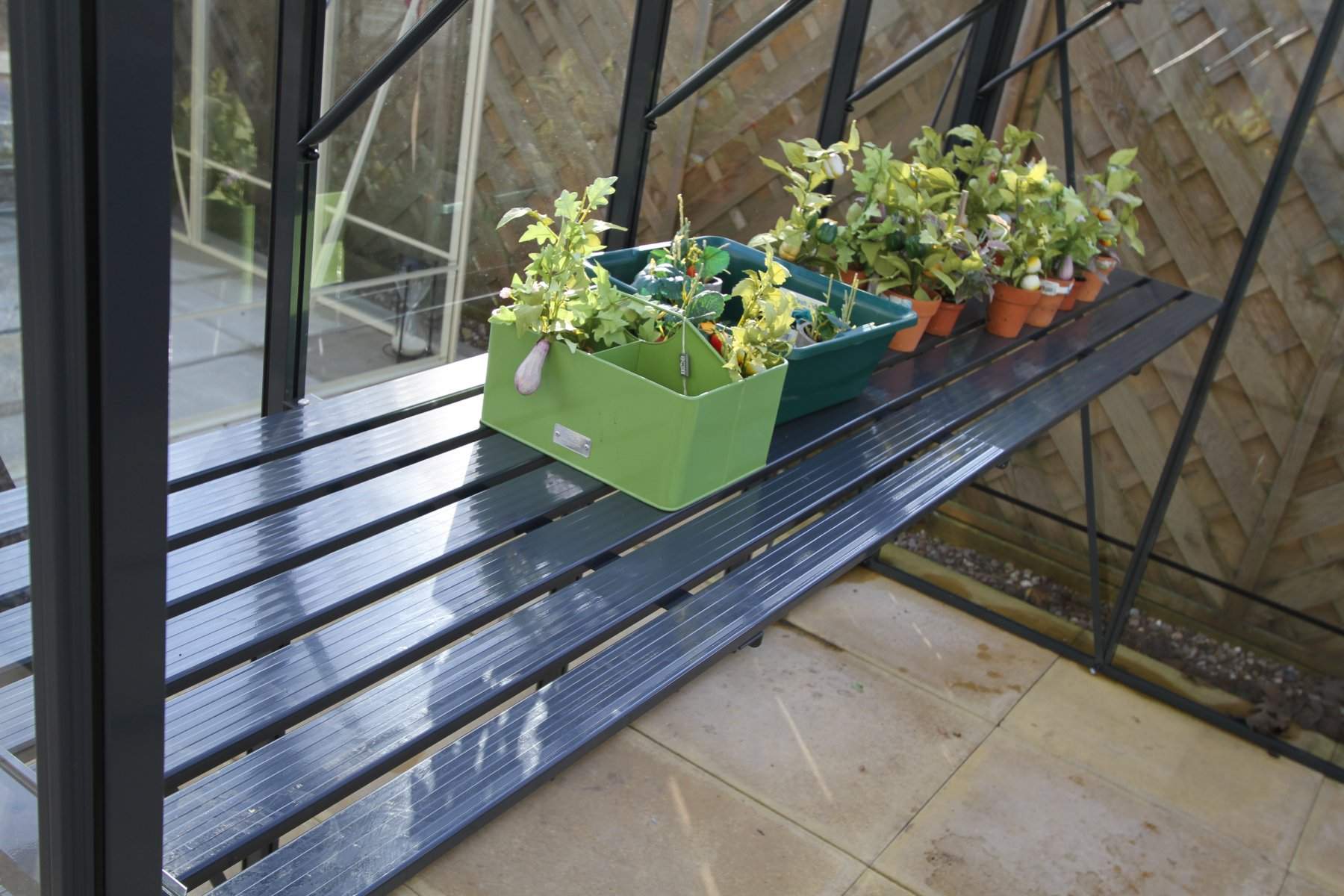 25" Slatted Staging 8ft long Anthracite