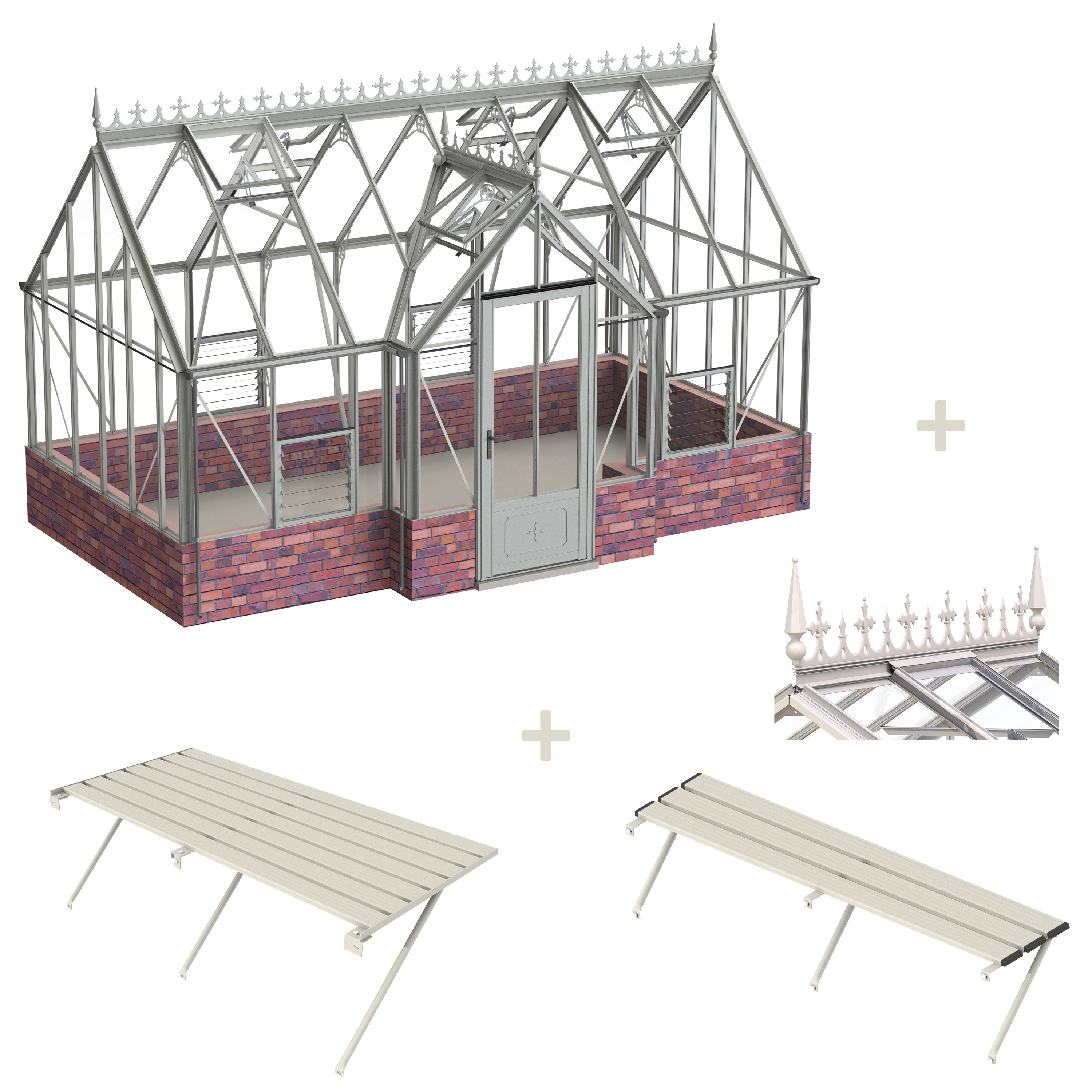 Robinsons Rushby Ultimate Package Victorian Greenhouse from the Greenhouse People