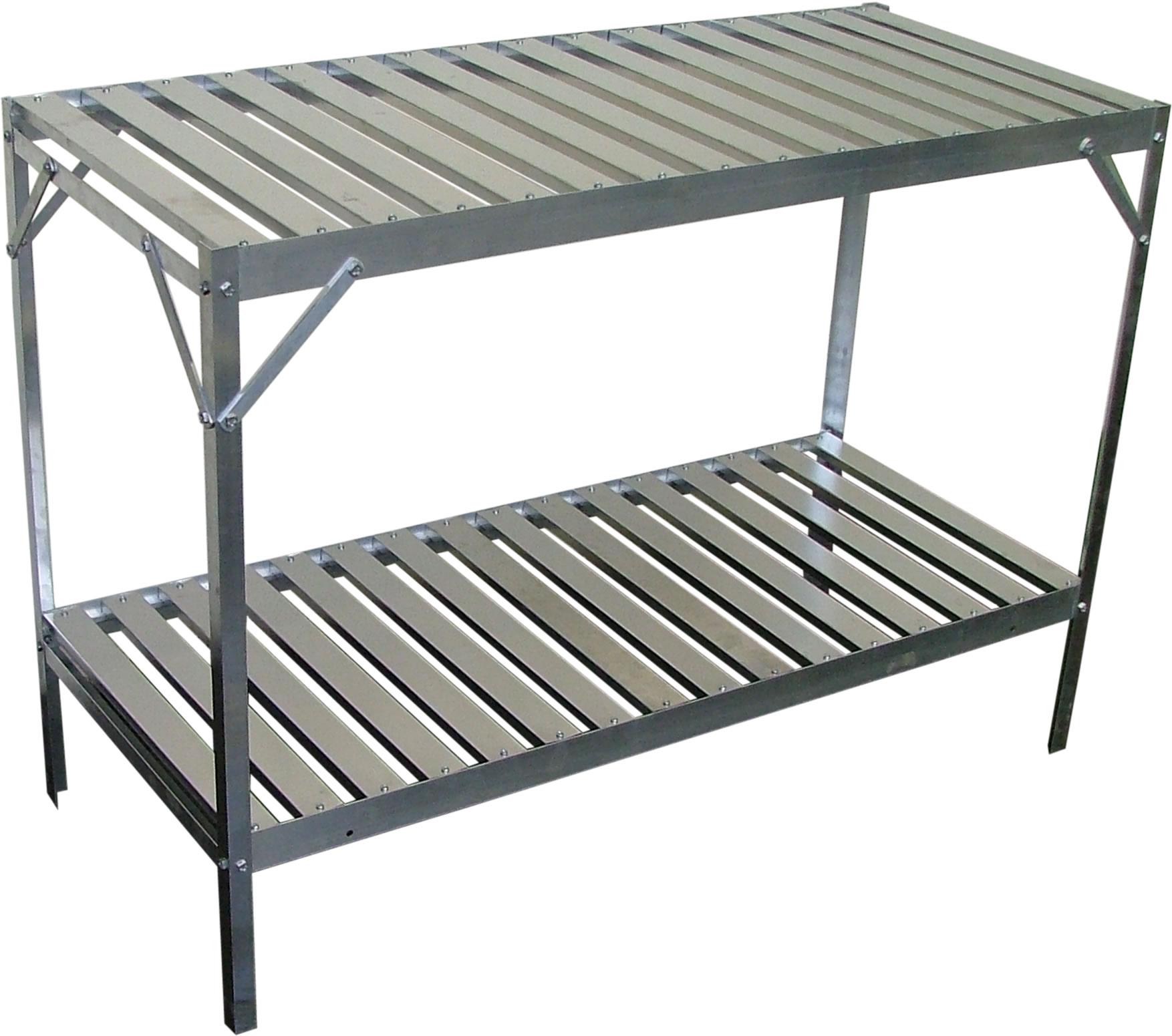 Aluminium slatted 2 Tier 20in wide 71in long