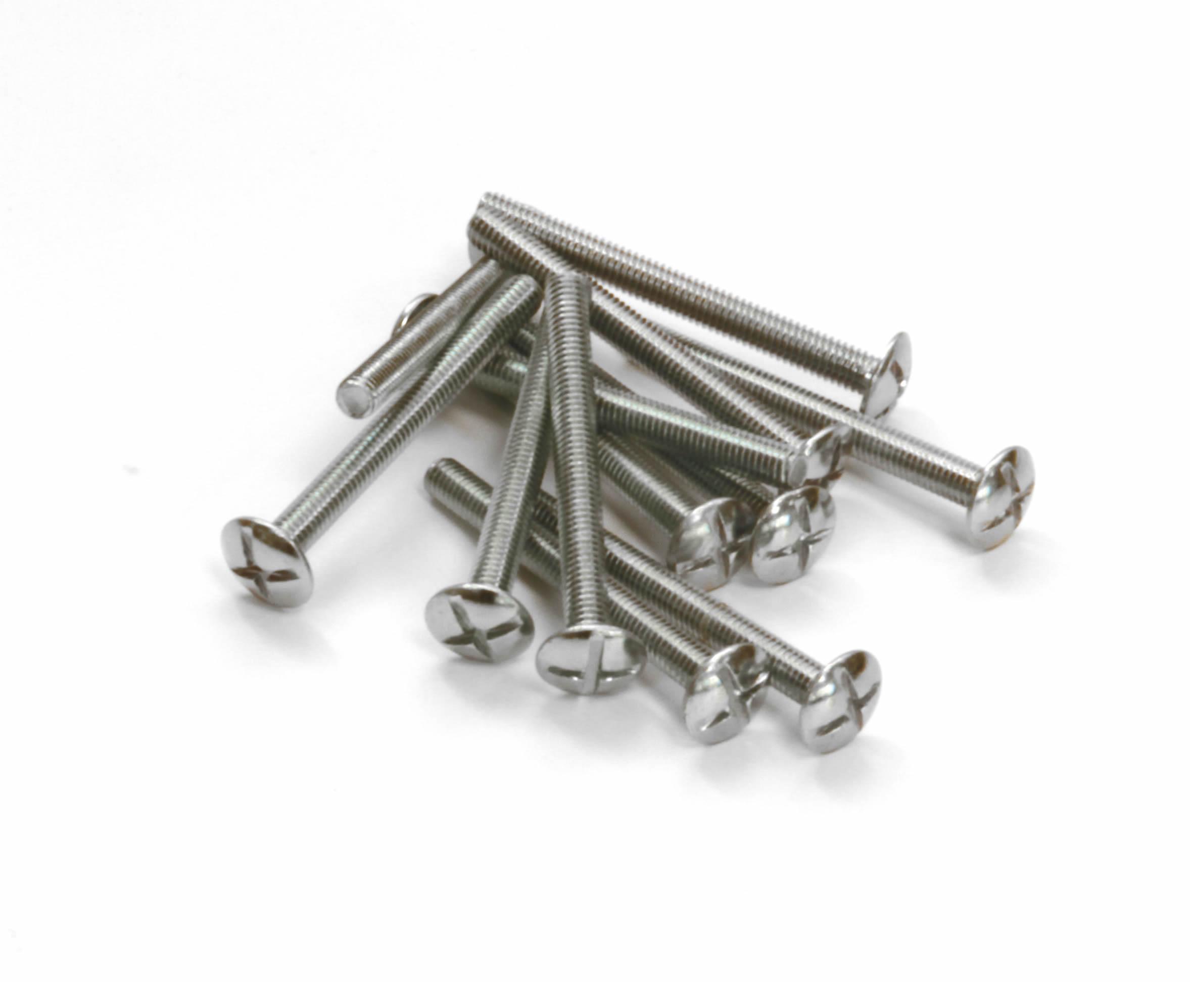 12 x Bolt M6 x 100mm Mush Head- X Slot 02-1553