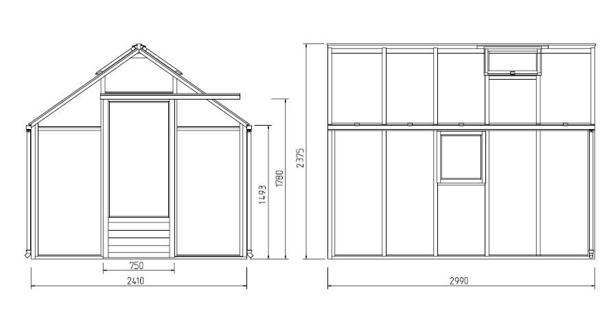 Growhouse 8x10 Cedar