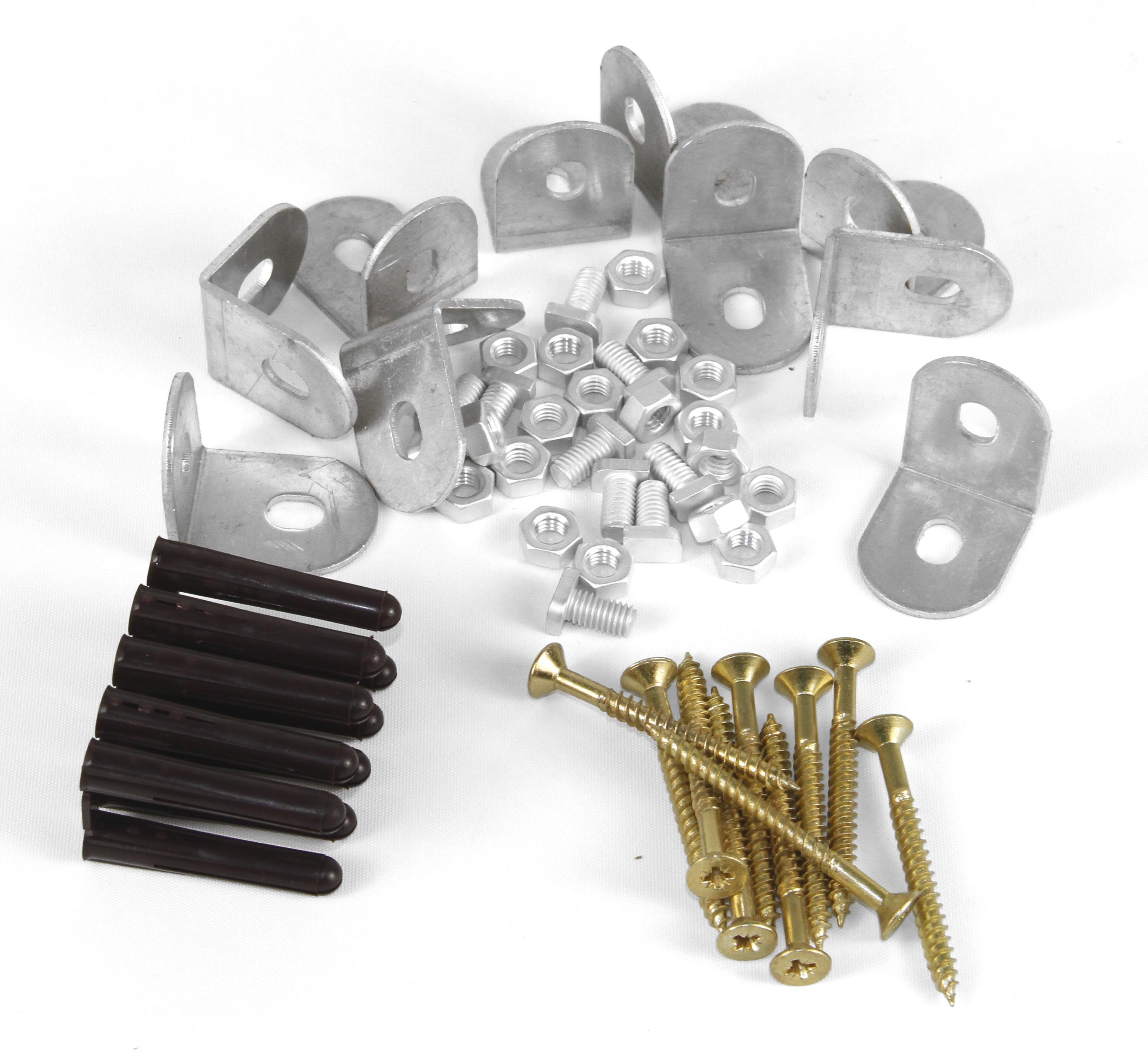 Concrete Anchoring set Plain Aluminium