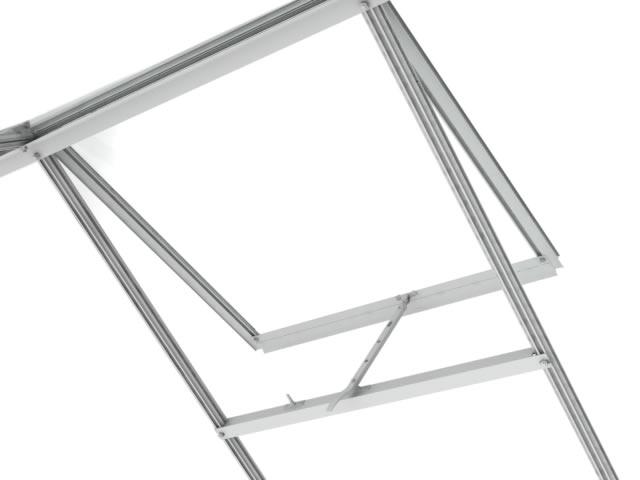 Extra plain aluminium roof vent