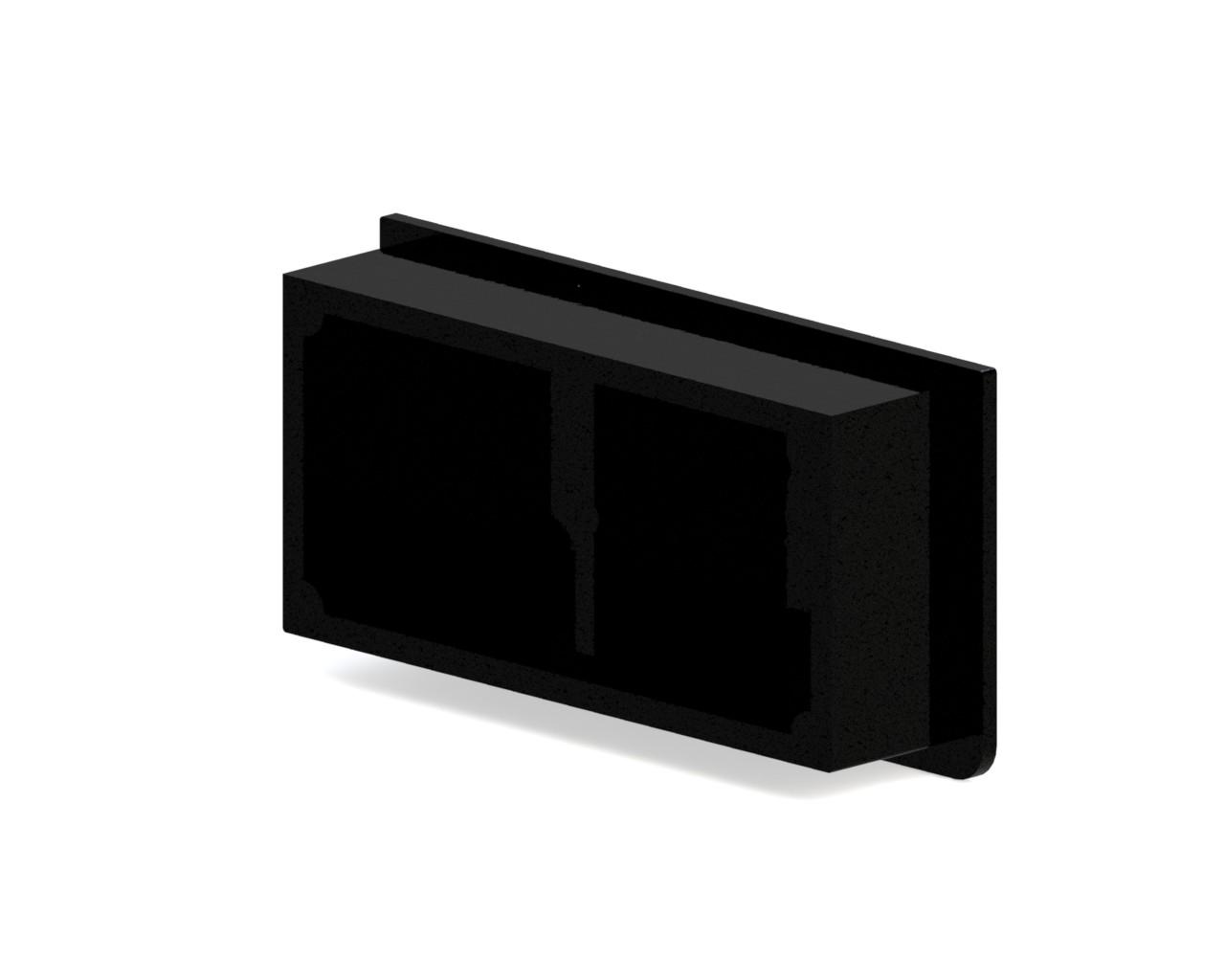 Gutter stop end D202