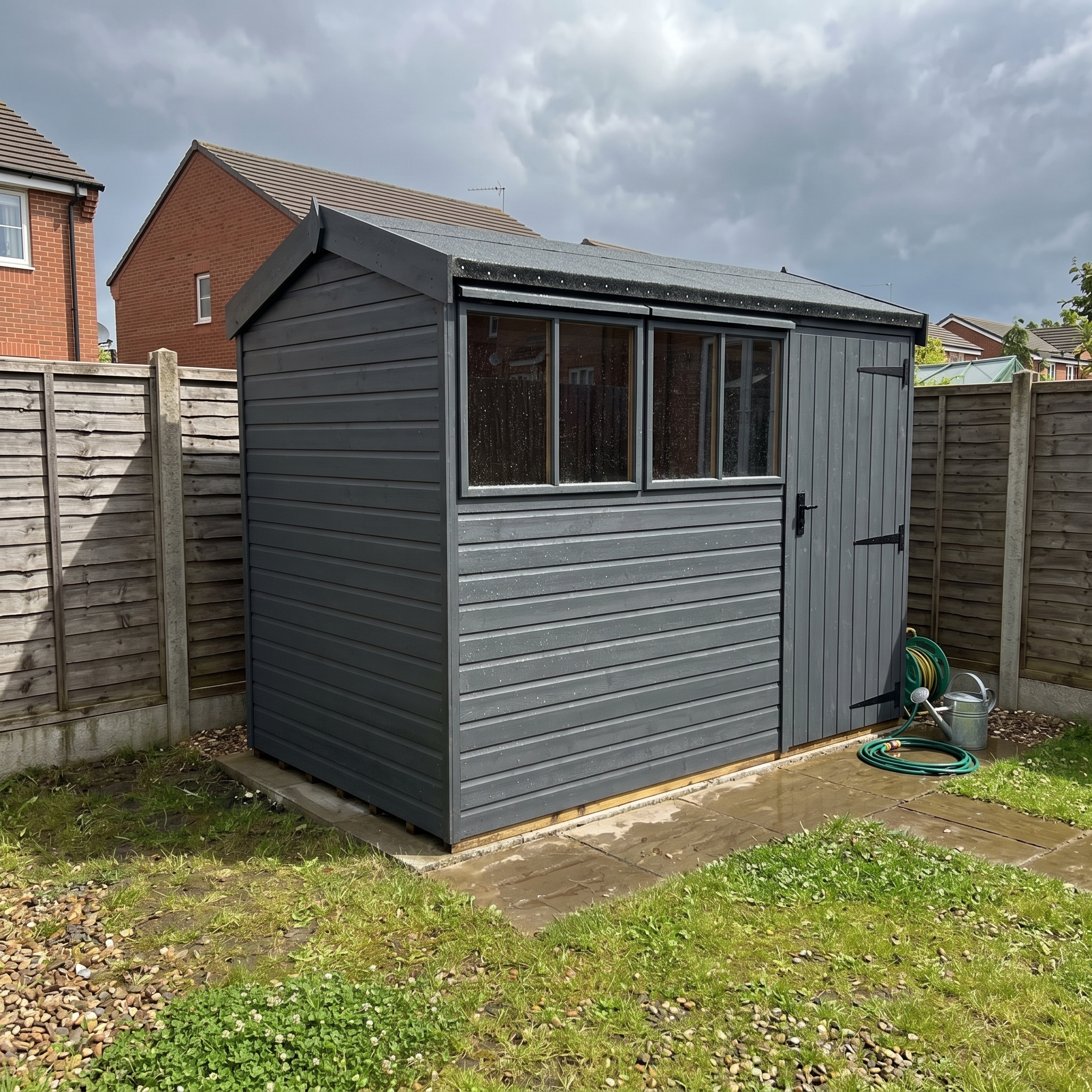 Malvern Heavy Duty Pavilion 6ft deep Graphite Grey