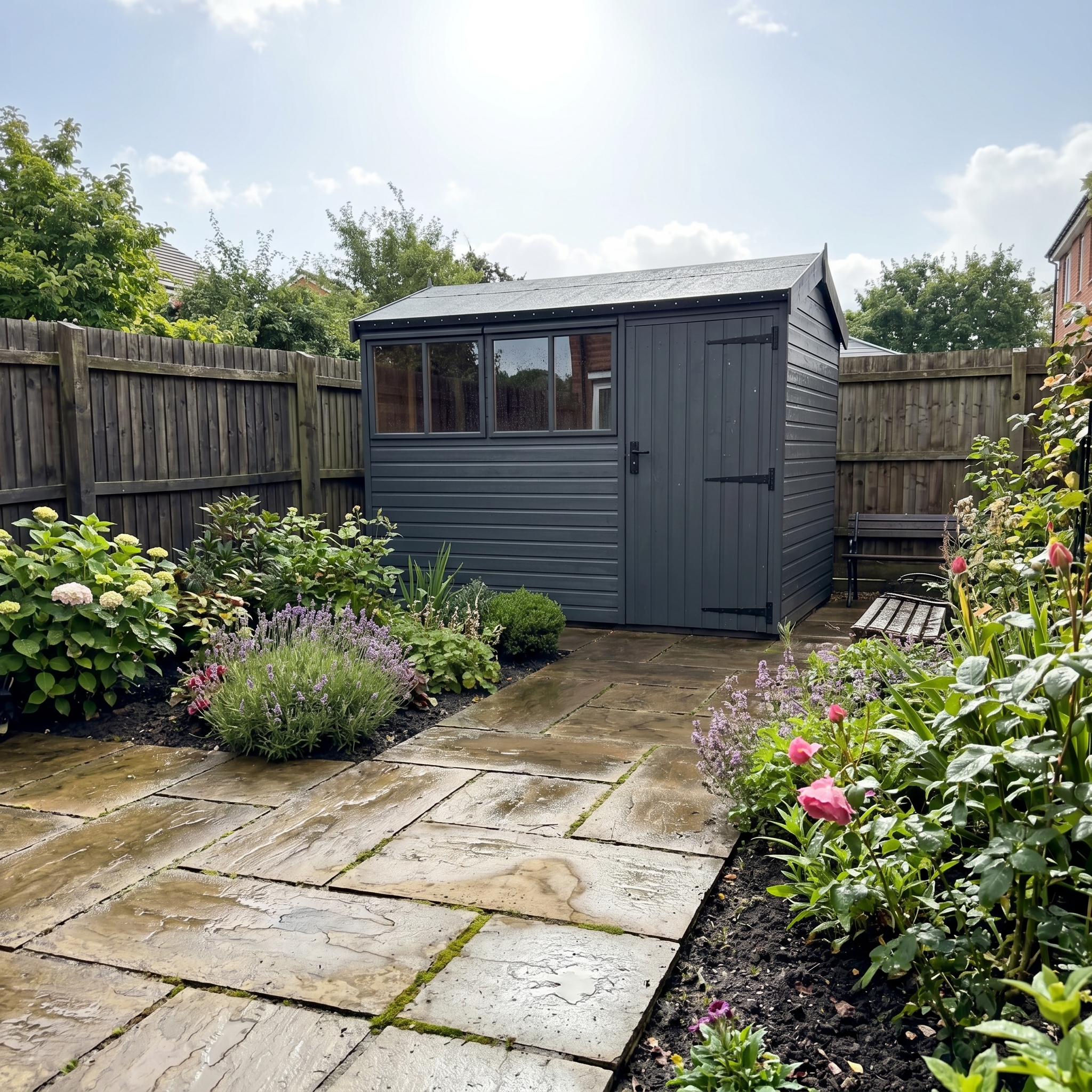 Malvern Heavy Duty Pavilion 6ft deep Graphite Grey