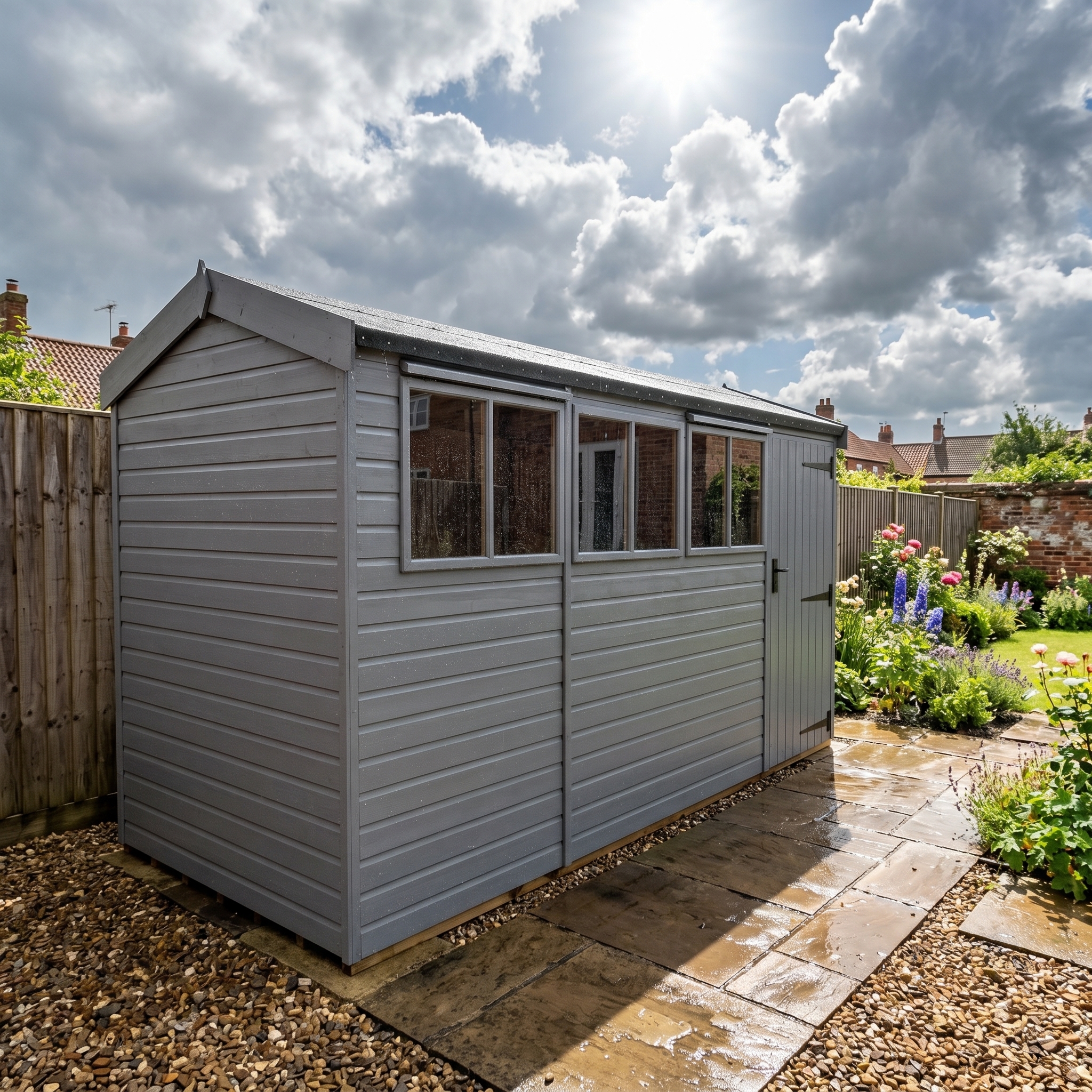 Malvern Heavy Duty Pavilion 6ft deep Fleet Grey