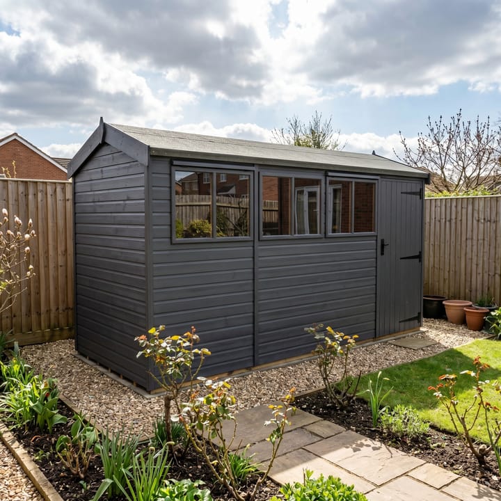 Malvern Heavy Duty Pavilion 6ft deep Graphite Grey