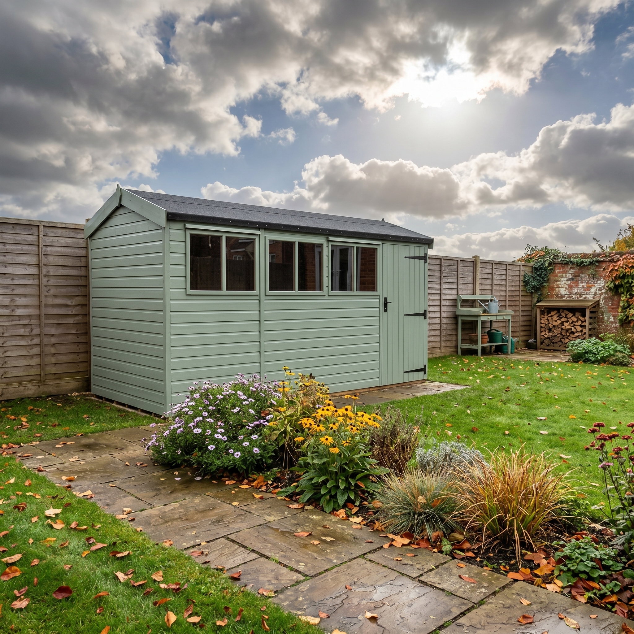 Malvern Heavy Duty Pavilion 6ft deep Malvern Green