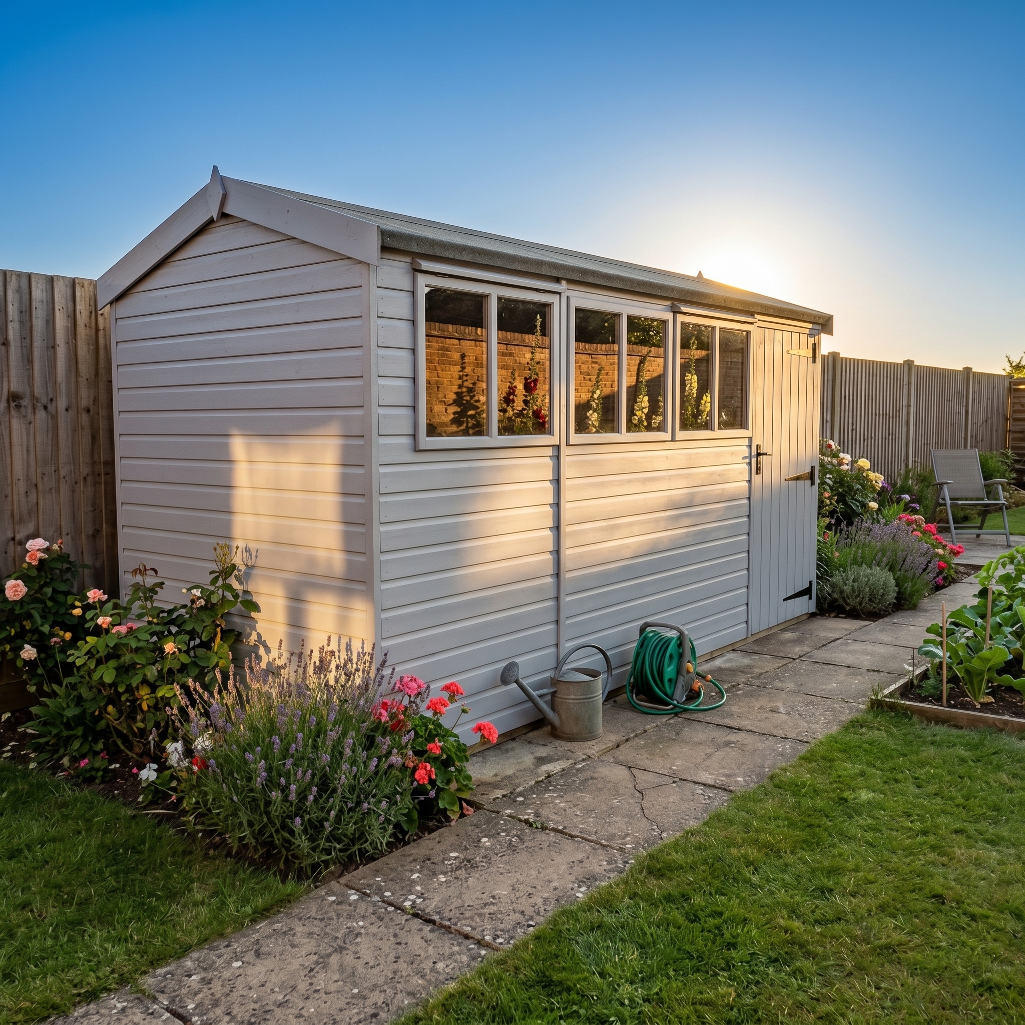 Malvern Heavy Duty Pavilion 6ft deep Olive Grey