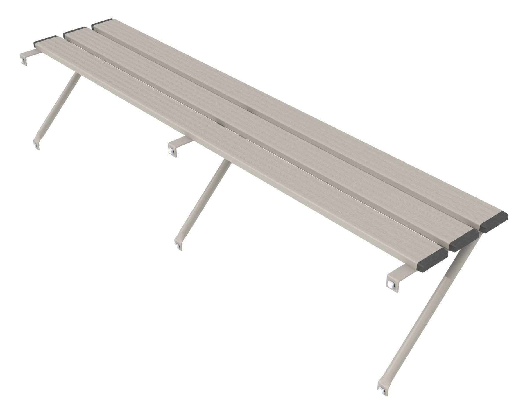 Slatted Shelf 8ft Taupe
