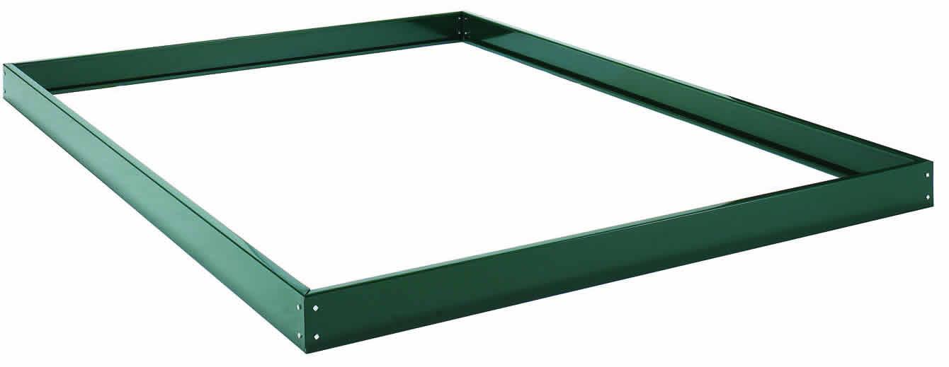 Green metal greenhouse base 6ft x 8ft (1920mm x 2538mm) Upgrade