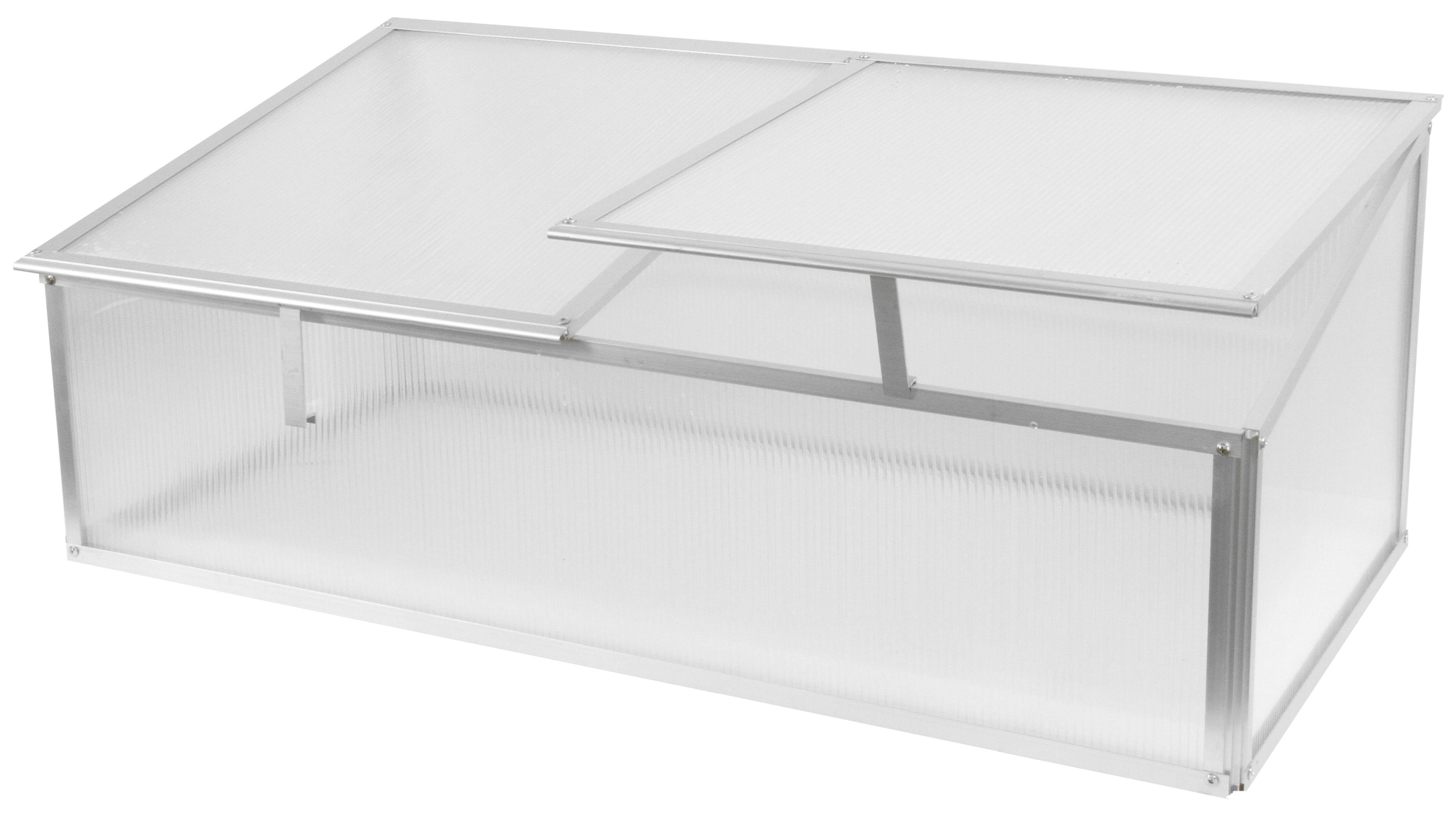 Polycarbonate Safety cold frame plain aluminium