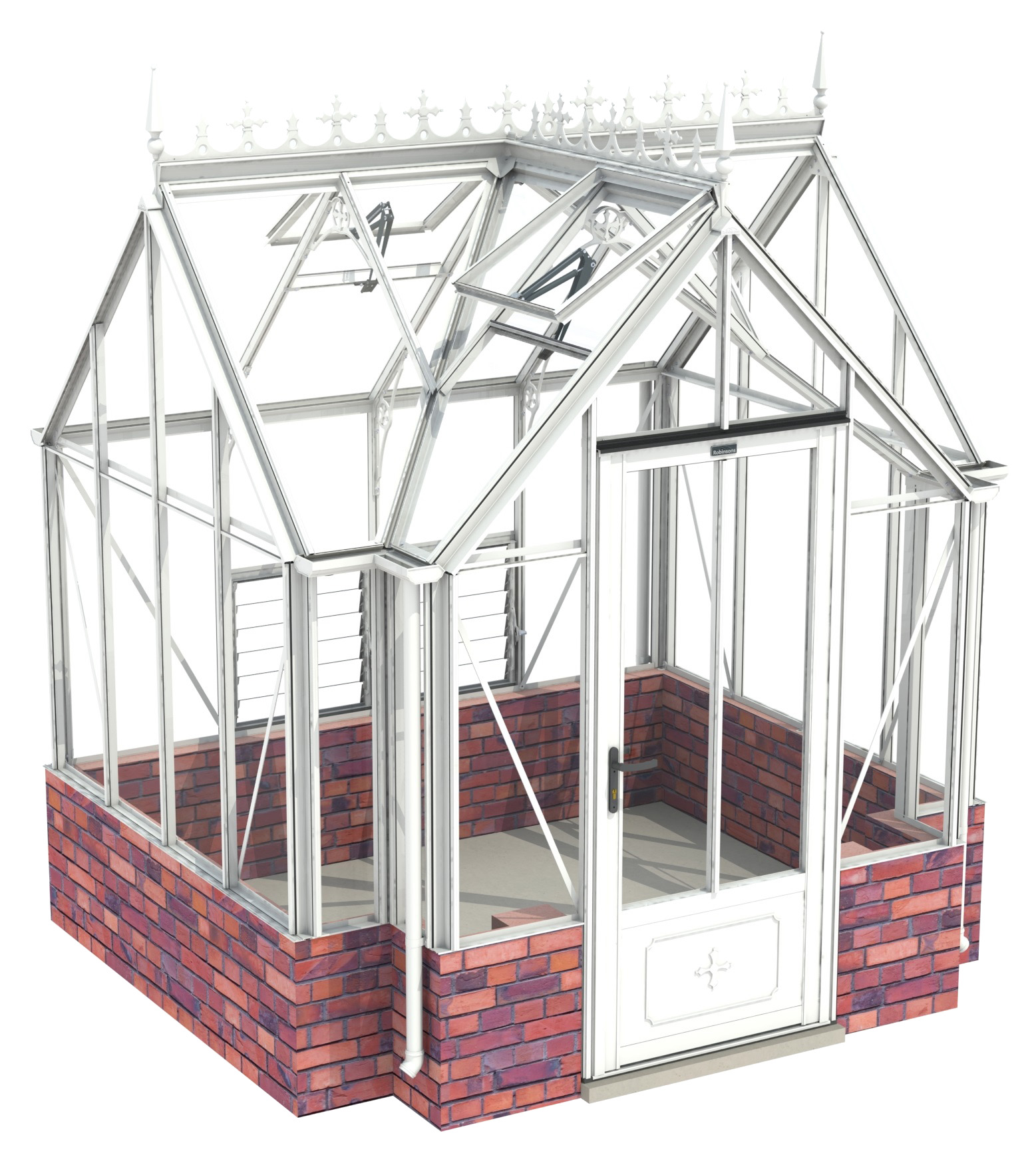Robinsons Ranby 8ft7 x 7ft6 in Heritage White | The Greenhouse People