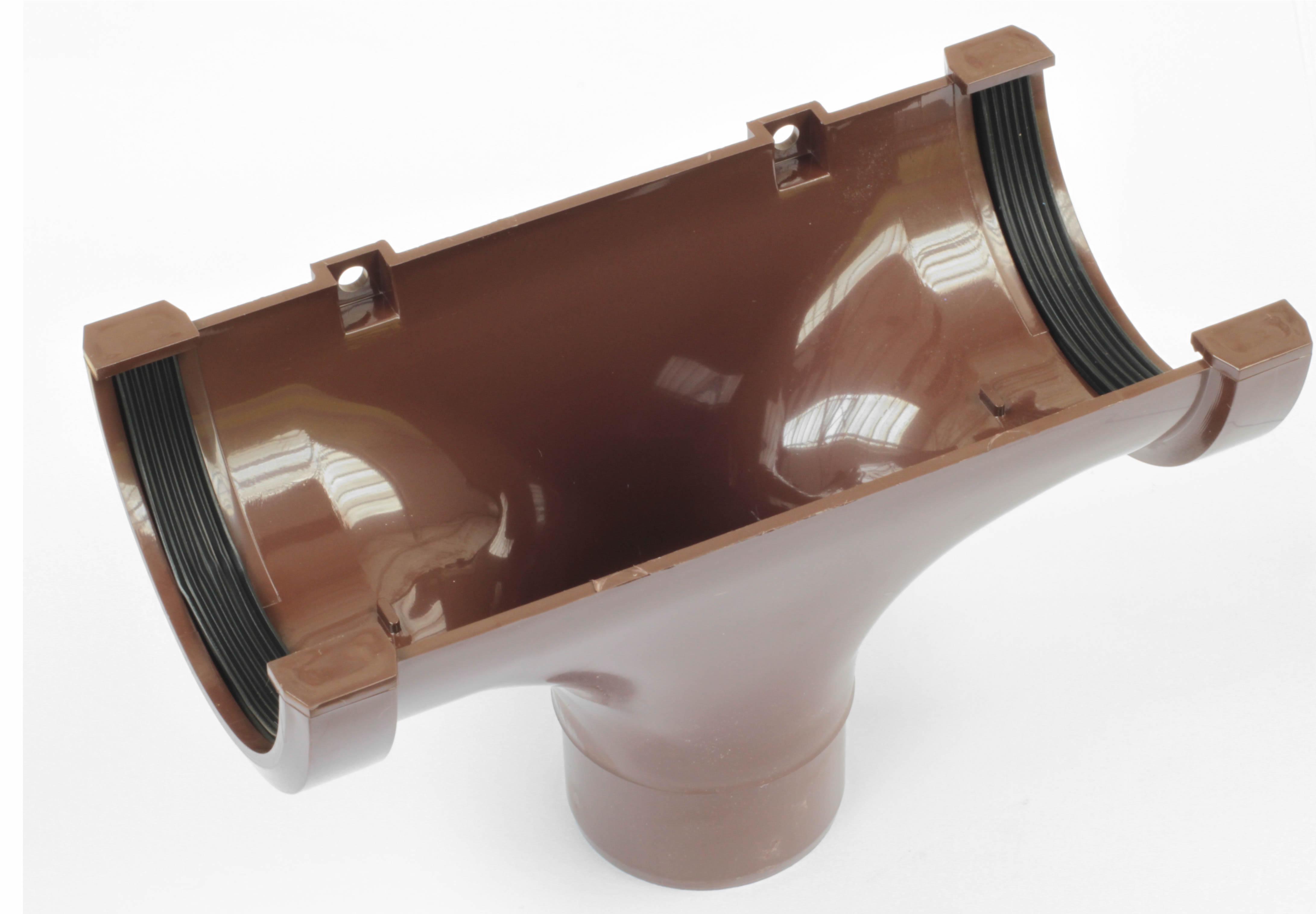 Running outlet Brown for 3" gutters to 2" Downpipe 02-2520A