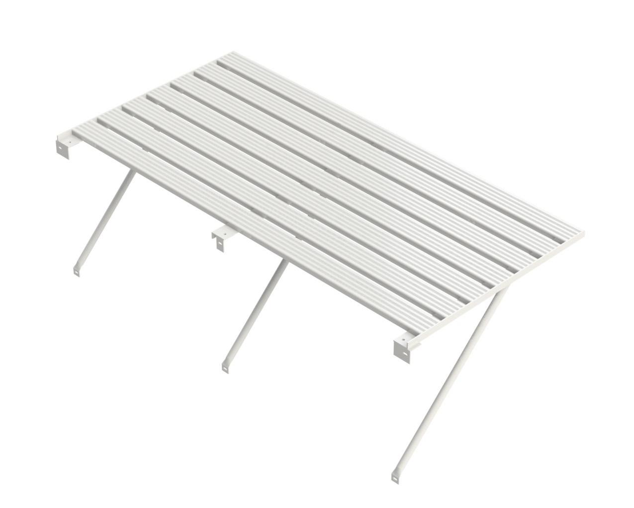 Slatted Staging 25" x 18ft White