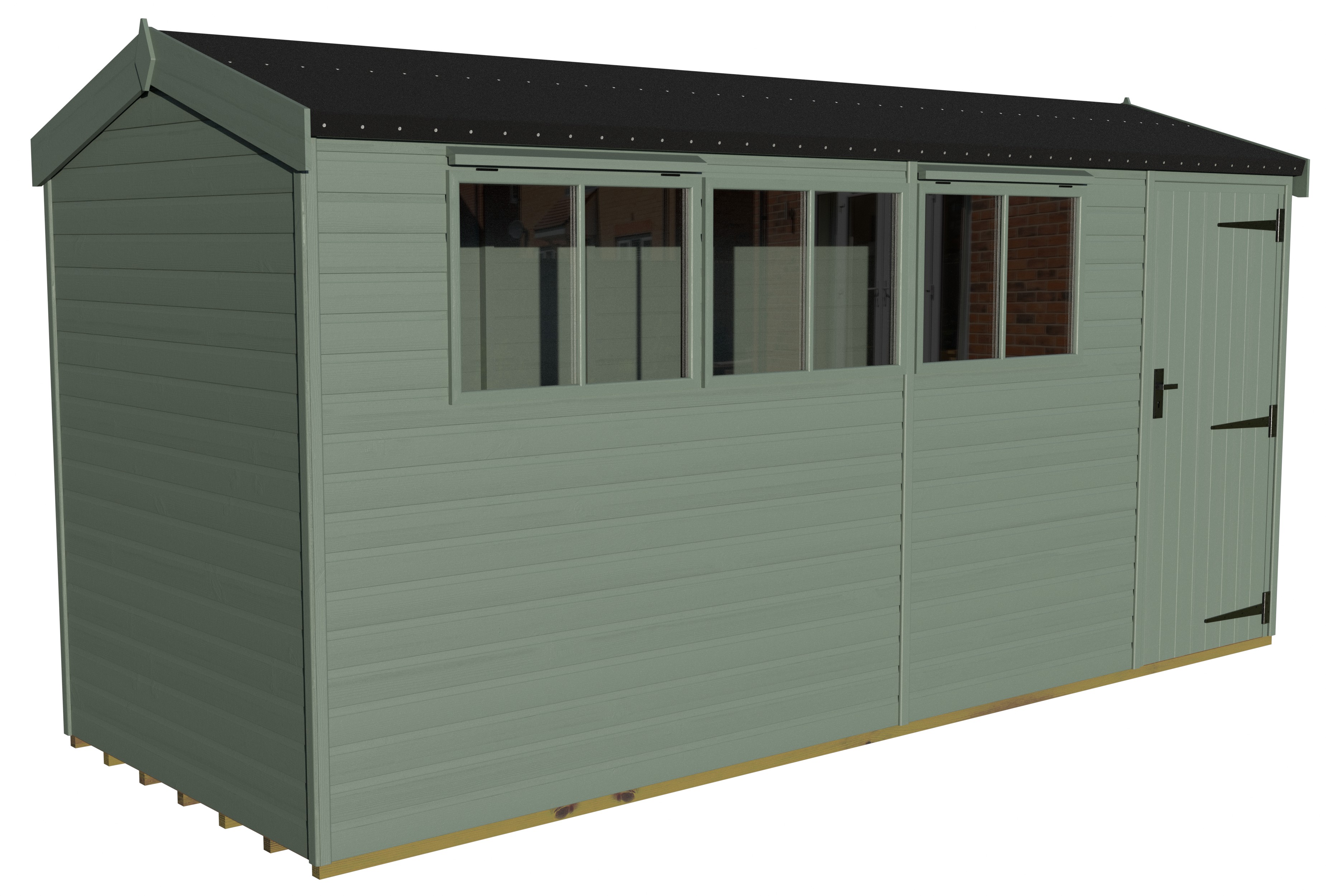 Heavy Duty Pavilion 16x6 | Malvern Green