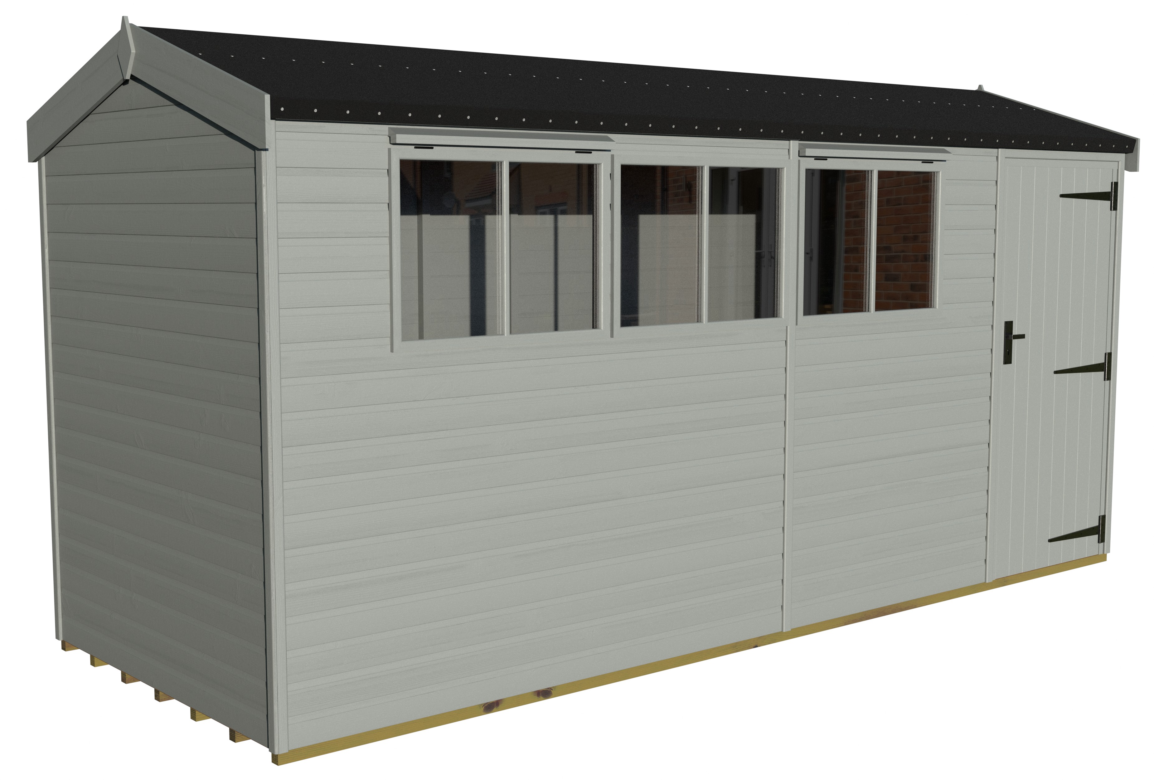 Heavy Duty Pavilion 16x6 | Olive Grey