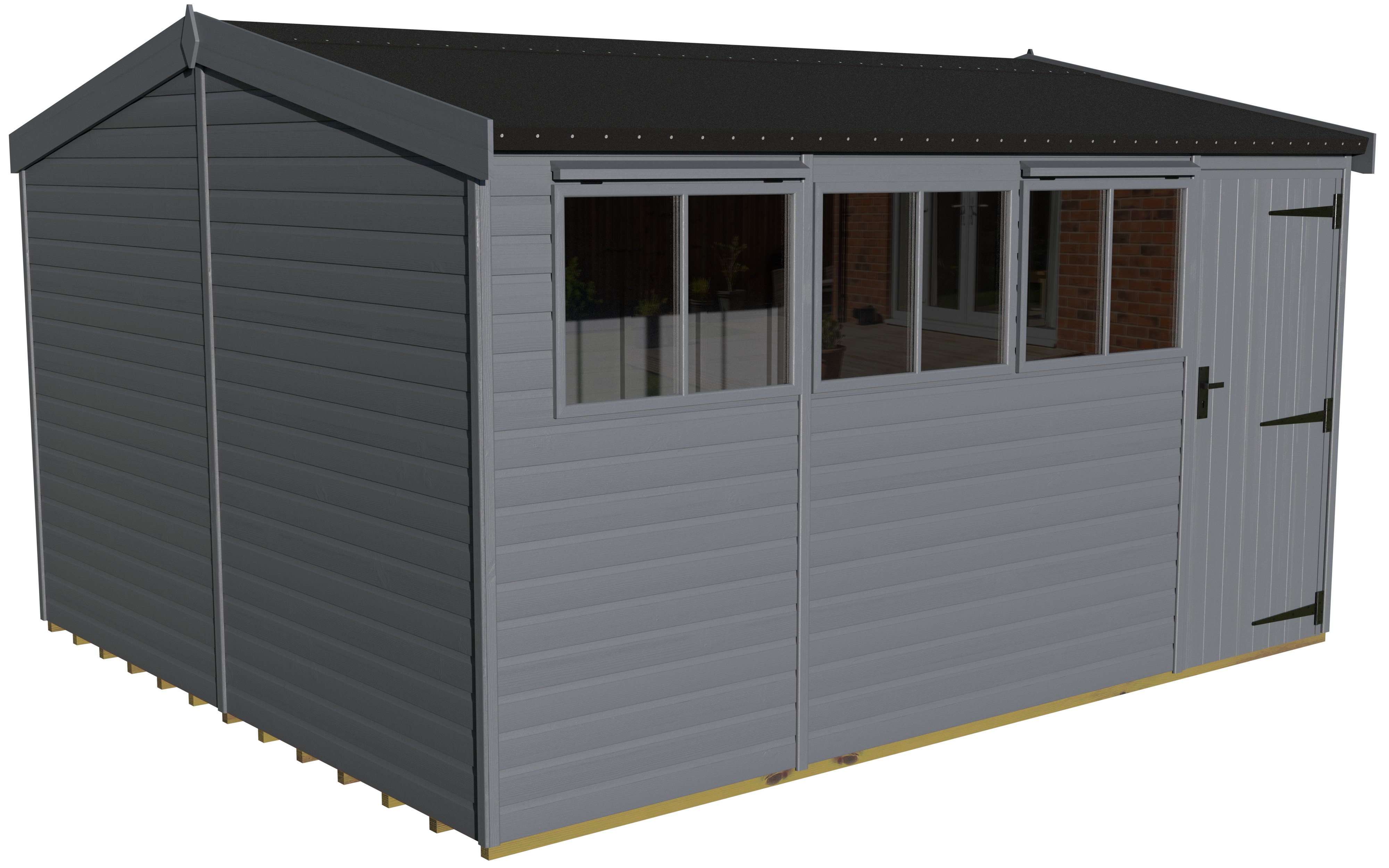 Heavy Duty Pavilion 14x12 | Fleet Grey