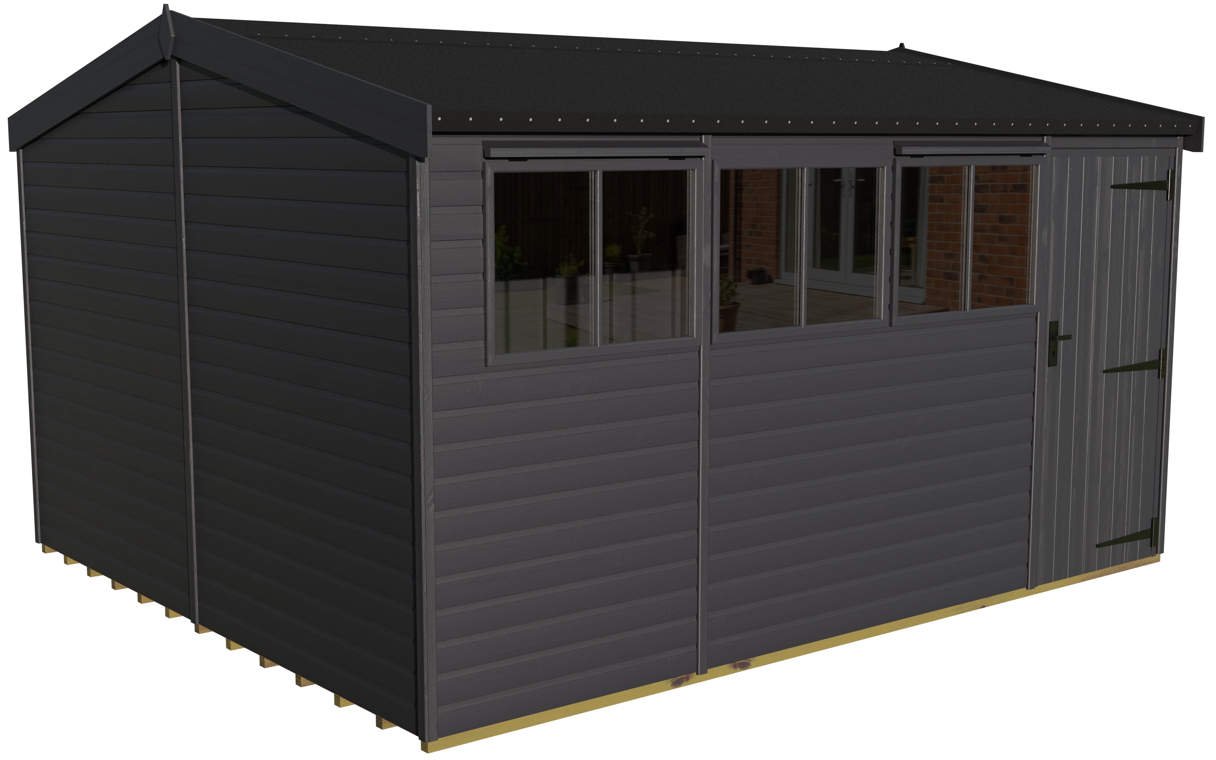 Heavy Duty Pavilion 14x12 | Graphite Grey
