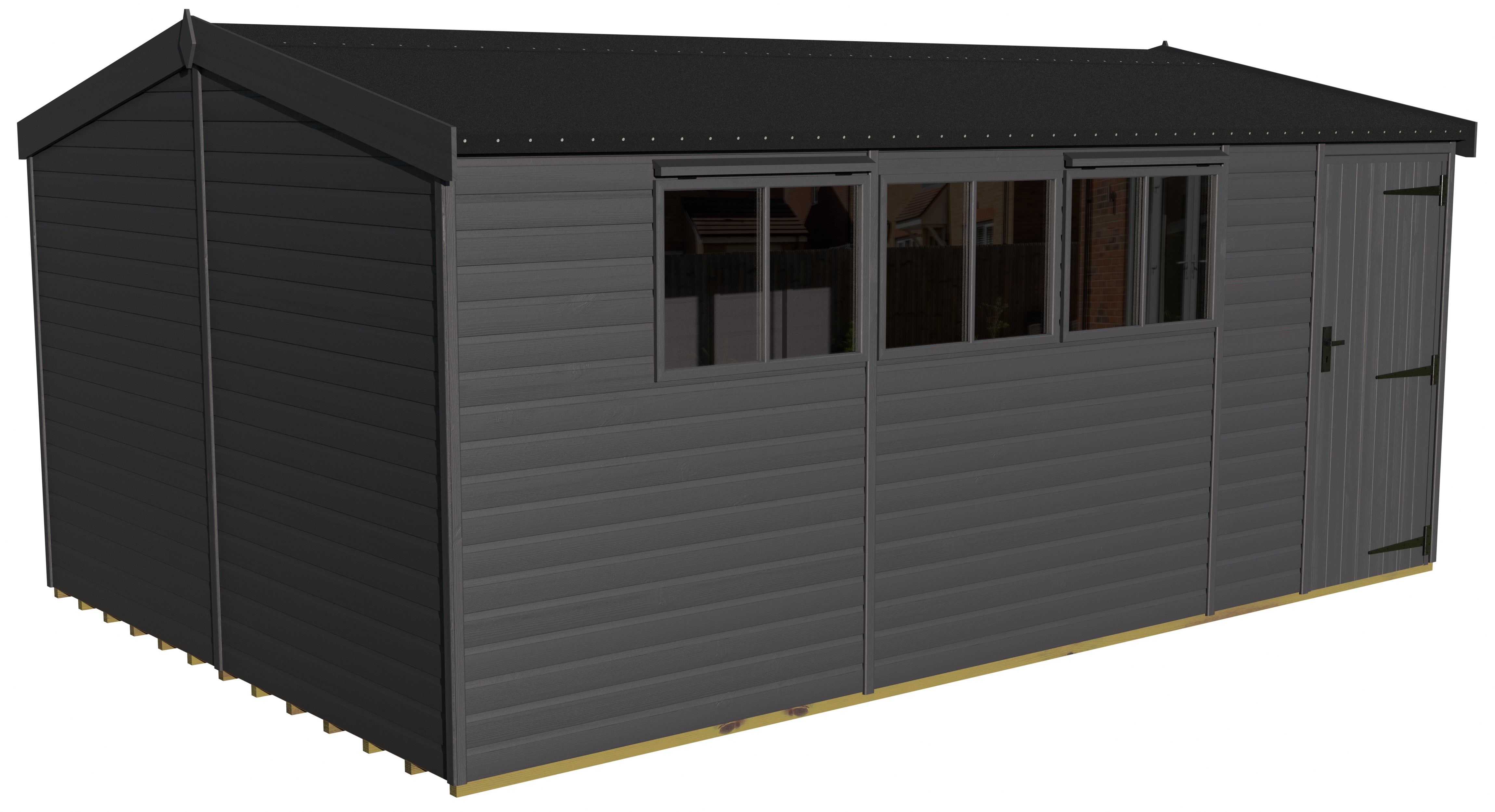 Heavy Duty Pavilion 18x12 | Graphite Grey