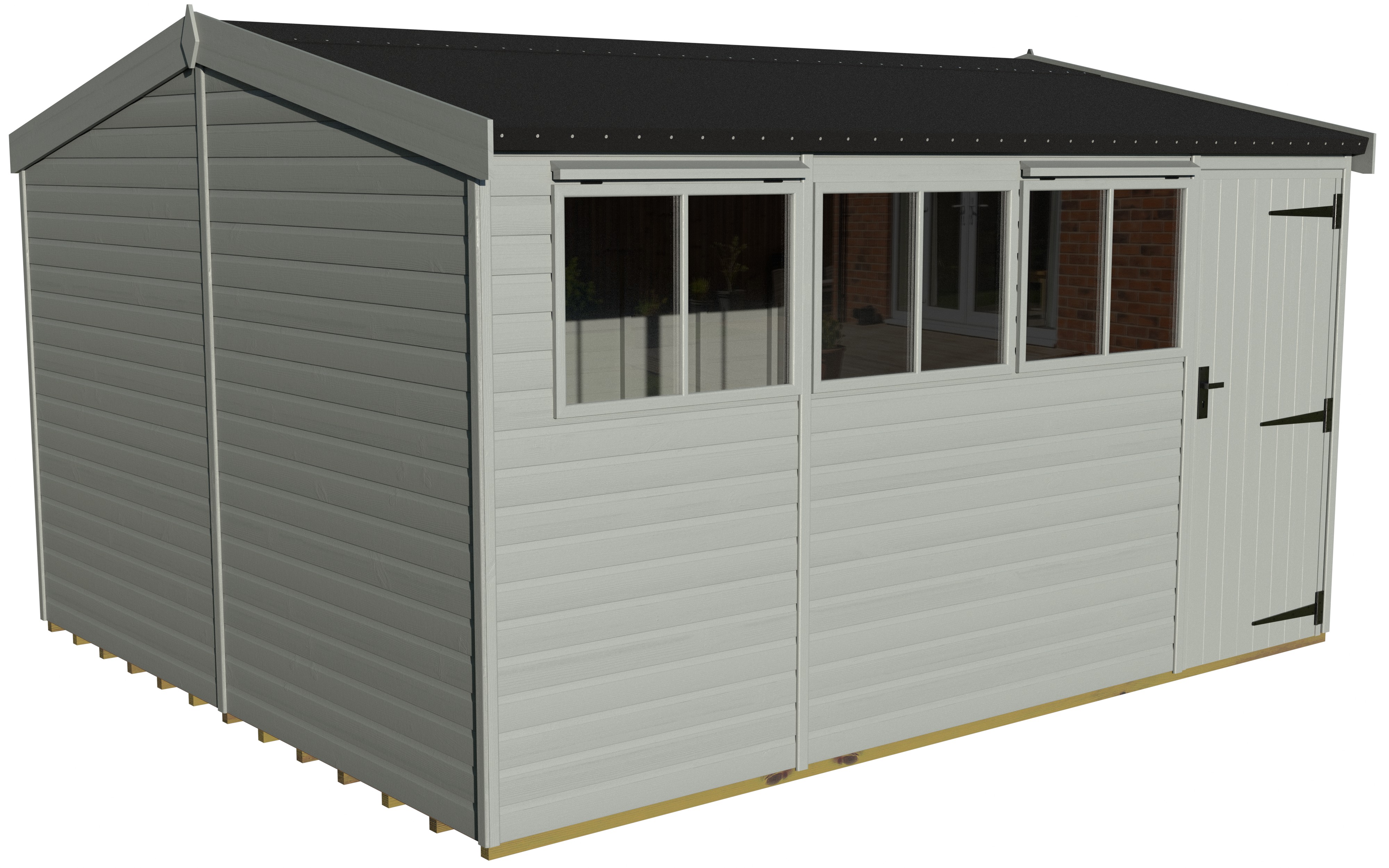 Heavy Duty Pavilion 14x12 | Olive Grey